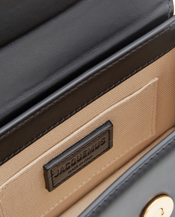 Shop Jacquemus Black Detachable/adjustable Leather Shoulder Strap Bag In Grey