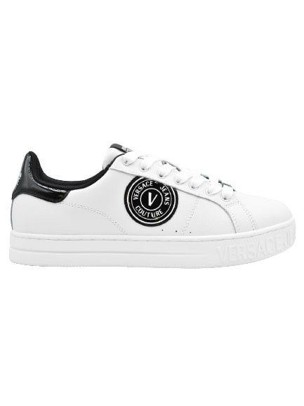 Versace Flat Shoes In Classic White