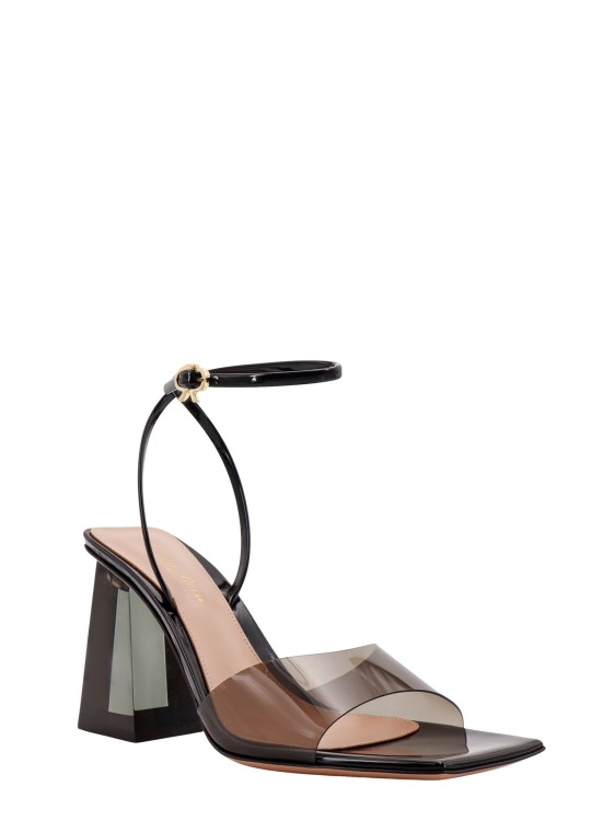 Shop Gianvito Rossi Leather Sandals In Grey