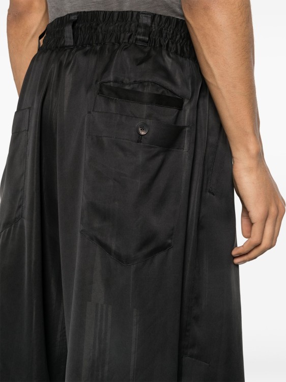 Shop Y-3 Drawstring-waist Track Shorts In Black