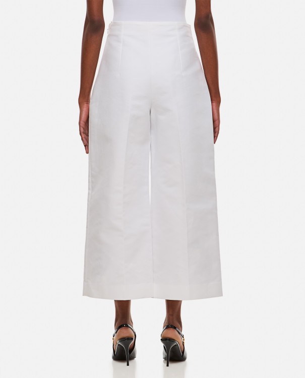 Shop Marni Flared Capri Pant In White