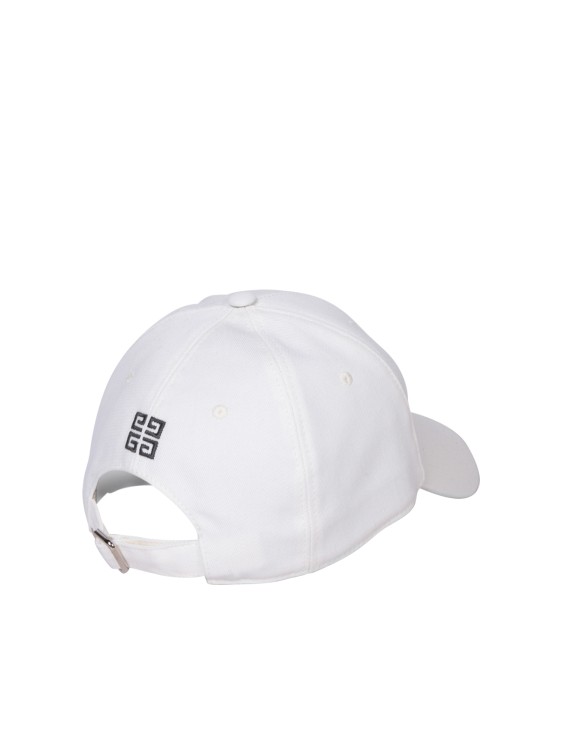 Shop Givenchy Embroidered Front Logo White Baseball Cap