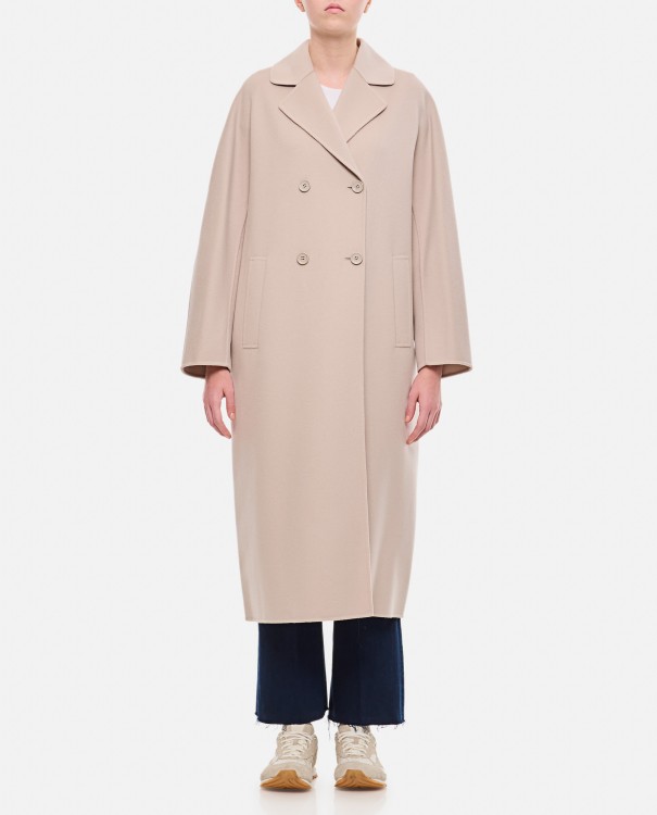 Max Mara Capi Double Breasted Oversize Coat In Pink