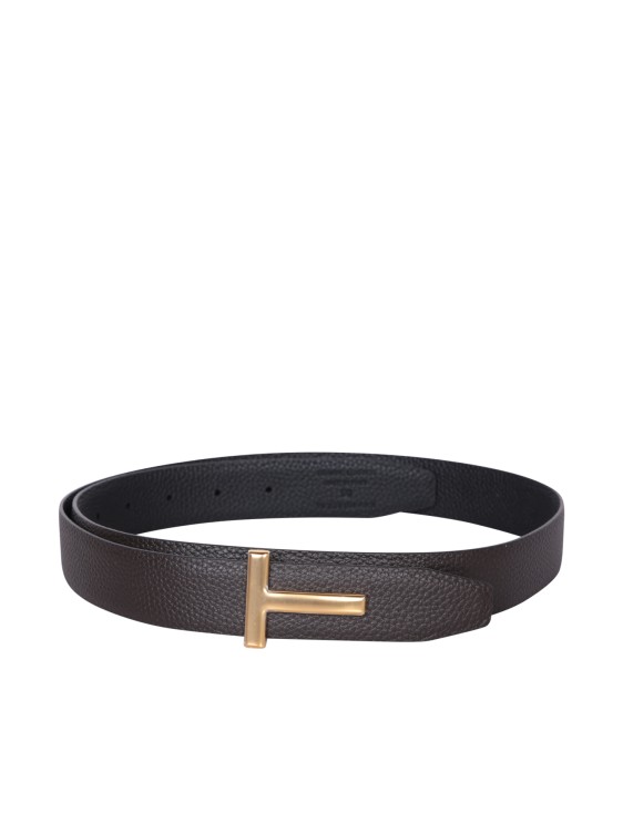 Shop Tom Ford Black Leather Belt