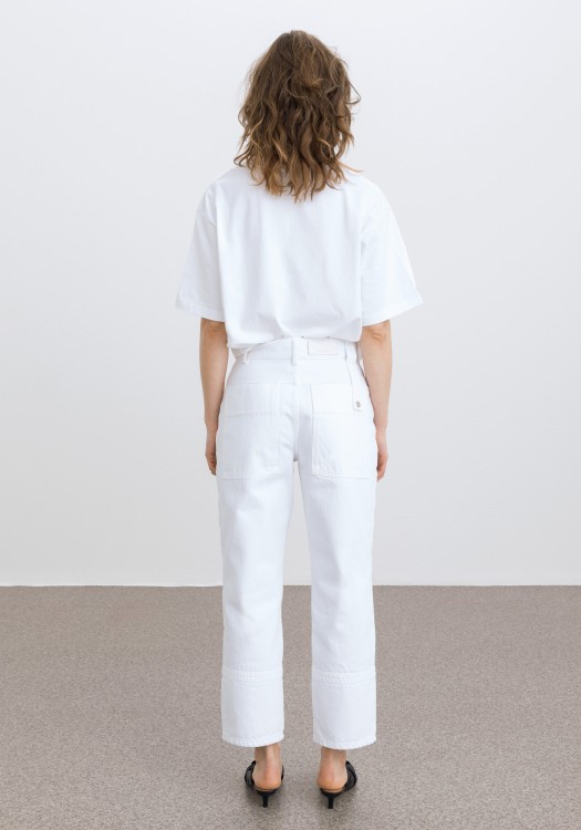 Shop Aeron Cliff - Straight Pants In White