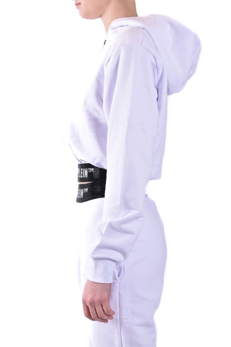 Philipp Plein Elastic Waistband Hooded Blazers In Purple