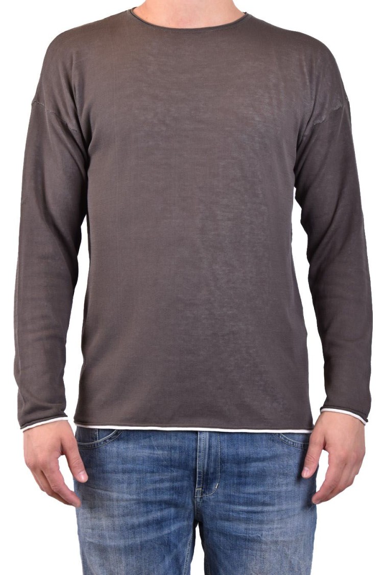 Isabel Benenato Green Cotton Knitwear Sweater In Green