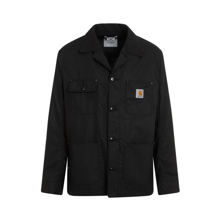 Shop Junya Watanabe Black Multi-pocket Jacket