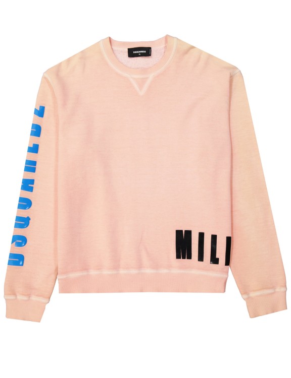 Shop Dsquared2 Cotton Sweatshirt In Orange