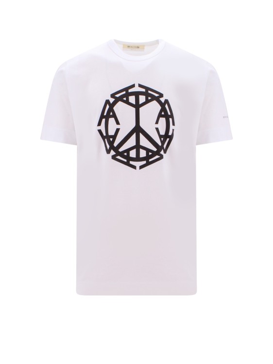 Alyx Cotton T-shirt With Peace Sign Print In White
