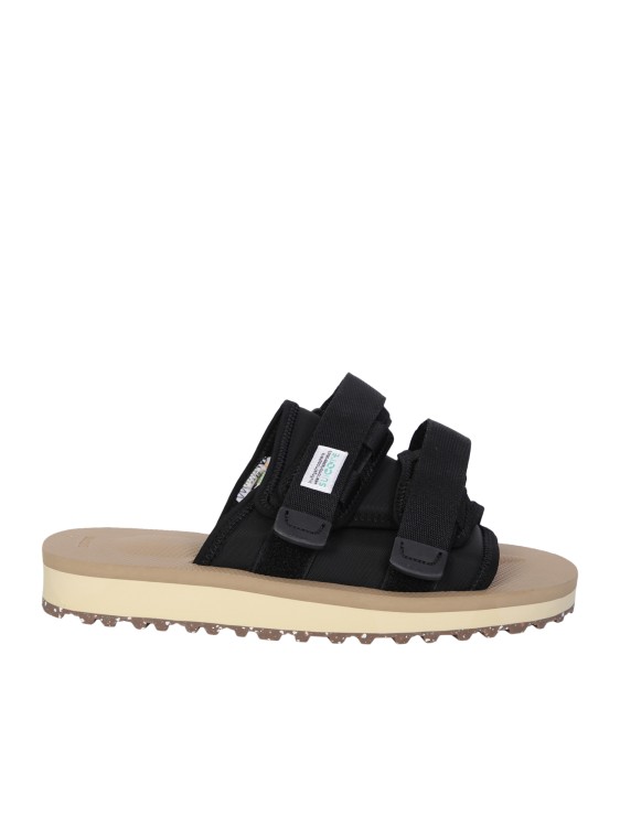 SUICOKE OPEN-TOE SANDALS BLACK SANDALS