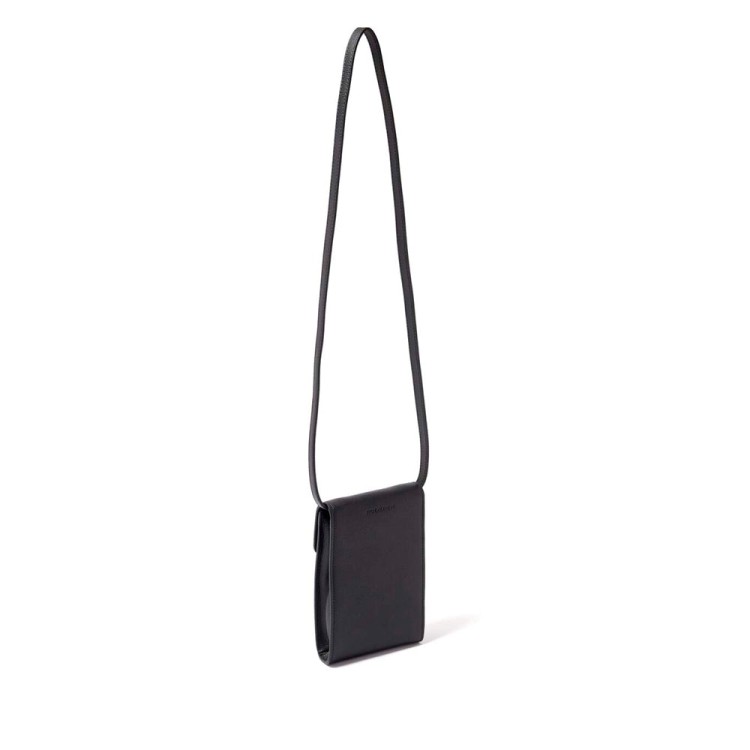 Shop Roderer Award Mini Messenger Bag - Italian Leather Black