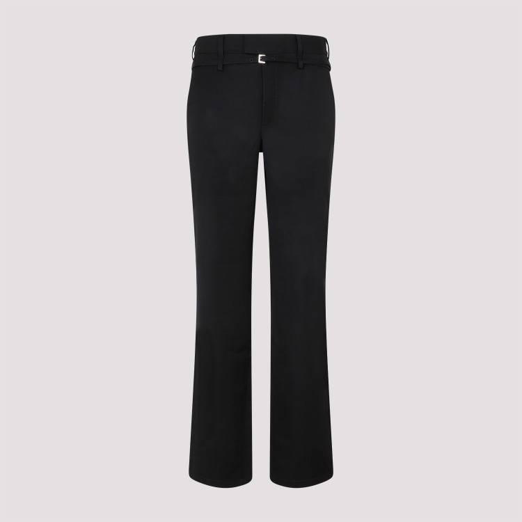 Shop Jacquemus Black Virgin Wool Disgreghi Pants