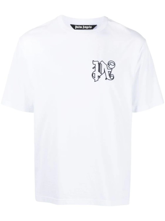 Palm Angels White Monogram T-shirt