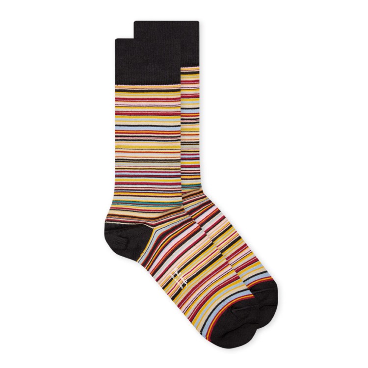 Paul Smith Men's Multi-stripe Socks In Multicolor