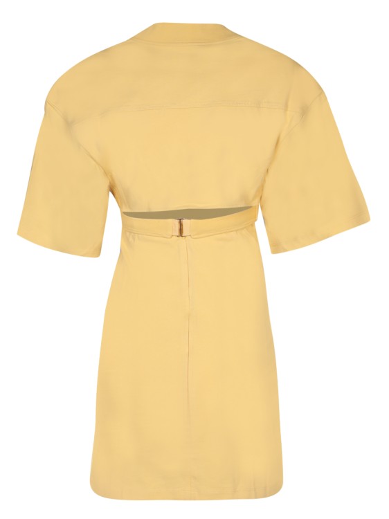 Shop Jacquemus Cotton Dress In Brown
