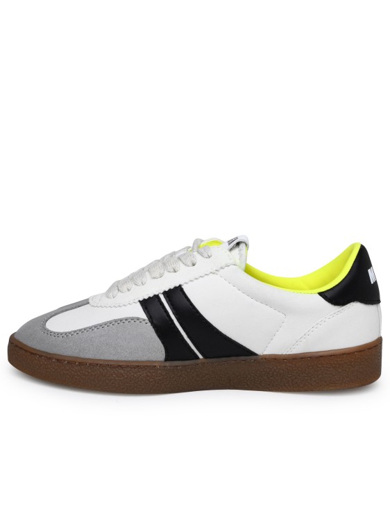 Shop Msgm Two-tone Suede Sneakers In Multicolor