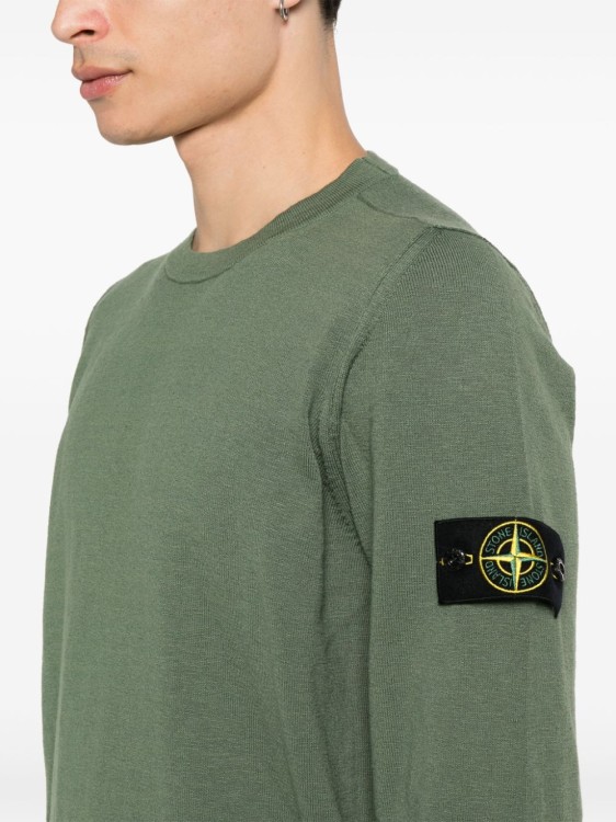 Shop Stone Island Compass-badge Jumper In Green