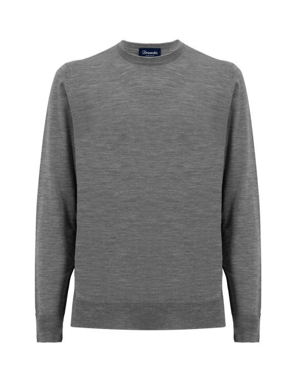 Drumohr Crew Neck Sweater In Grey