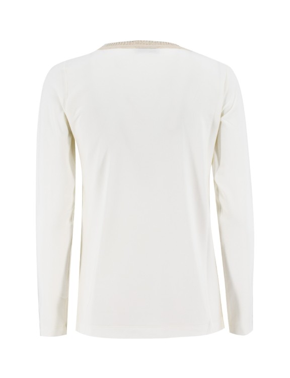 Shop Panicale Cream Jade Sweater In White