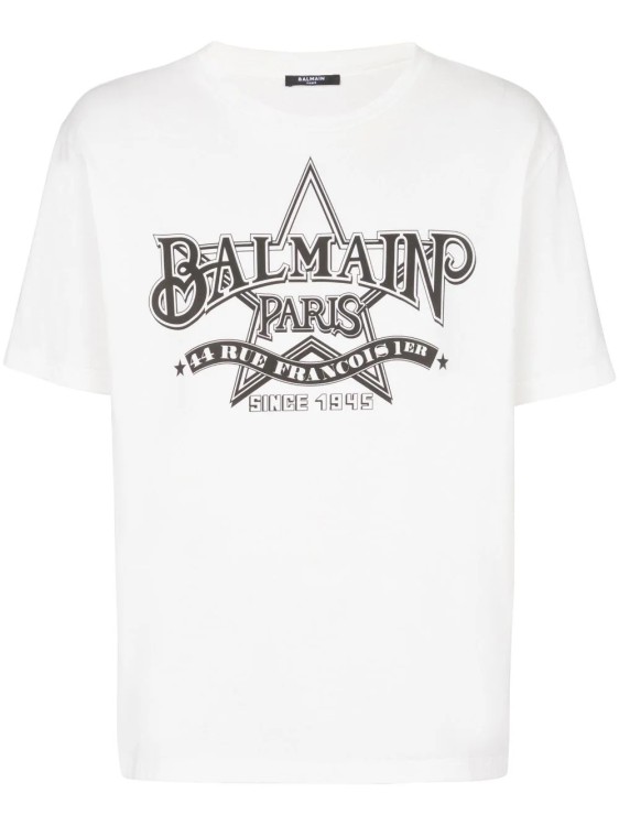 Balmain White Star T-shirt
