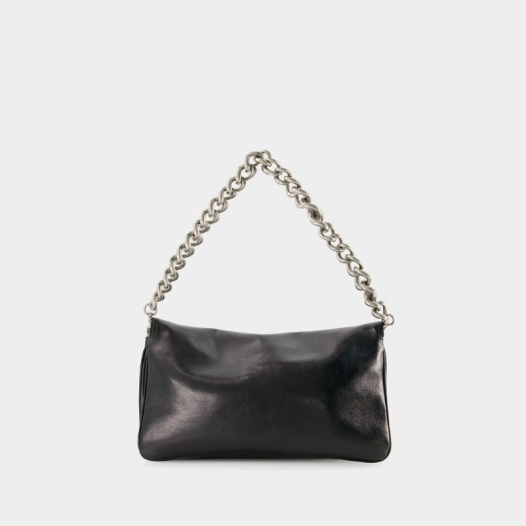 Shop Balenciaga Bb Soft Flap Bag - Leather - Black