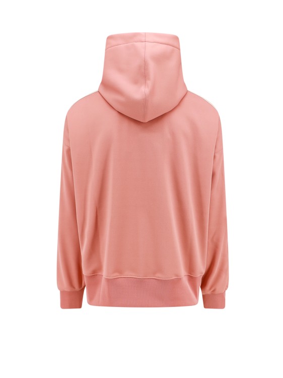 Shop Palm Angels Sweatshirt With Embroidered Monogram On The Front In Pink