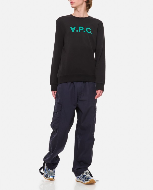 Shop Apc Vpc Cotton Crewneck Sweatshirt In Black