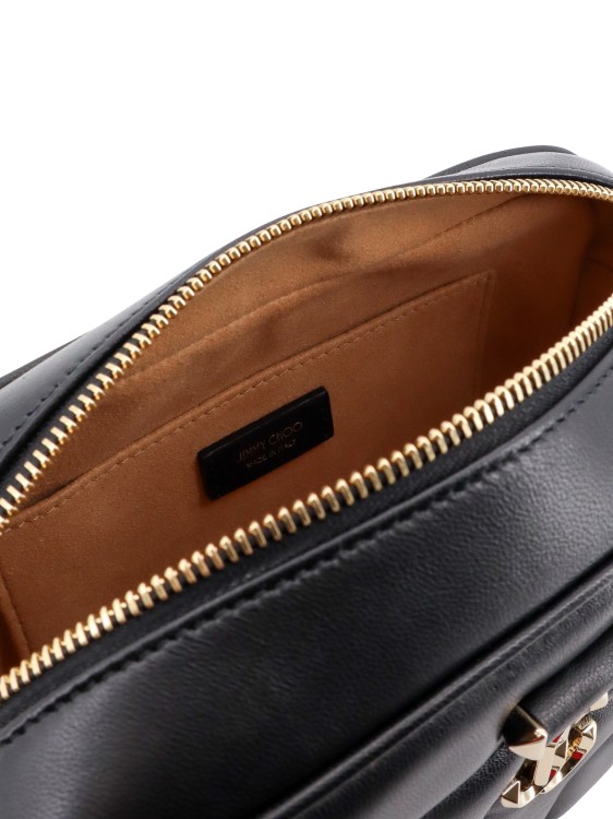 Shop Jimmy Choo Quilted Leather Shoulder Bag In Black