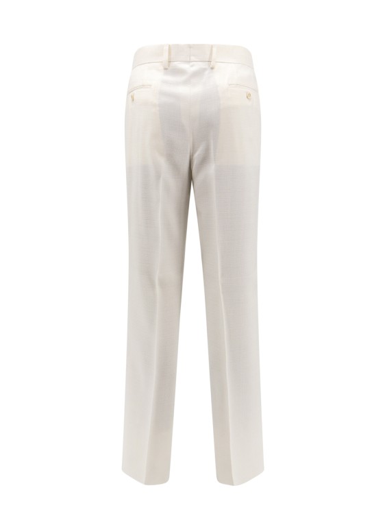Shop Lardini Viscose Trouser In White