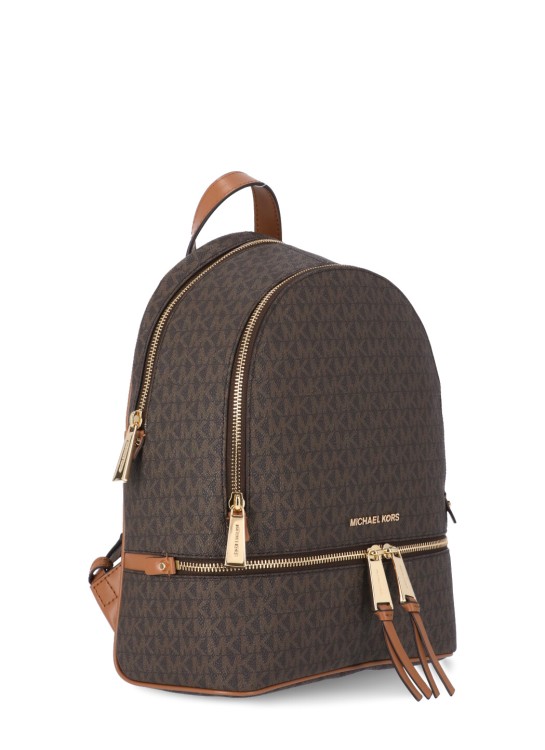 Shop Michael Michael Kors Rhea Backpack In Brown