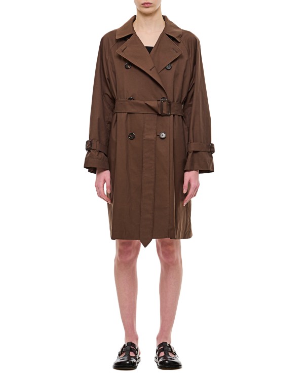 Max Mara Titrench Coat - The Cube In Cuoio