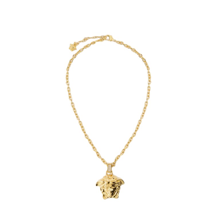 Shop Versace Medusa Necklace - Metal - Gold In Not Applicable