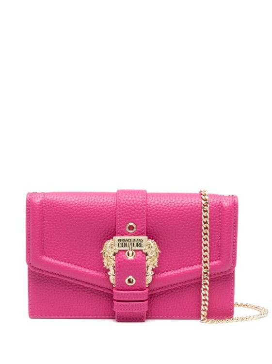 Versace Jeans Couture Pink Wallet With Chain Strap
