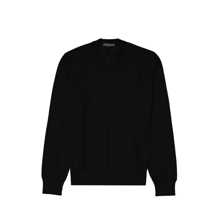 Dolce & Gabbana Virgin Wool Pullover In Black