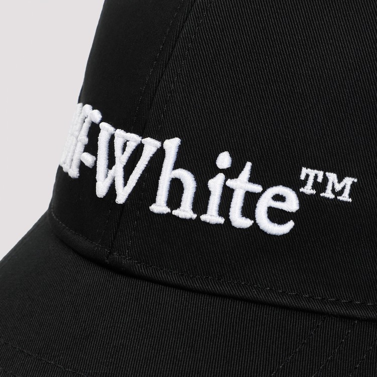 Shop Off-white Drill Logo Bksh Black White Cotton Baseball Cap