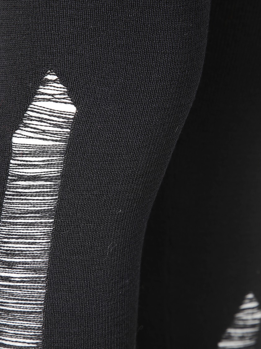 Mm6 Maison Margiela Mm6 By Maison Margiela Elastic Waist Leggings Trousers In Black