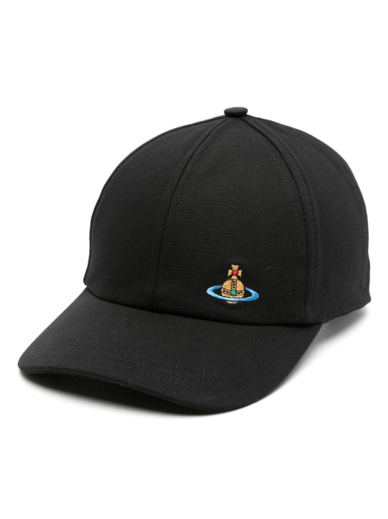 Shop Vivienne Westwood Orb Hat In Black
