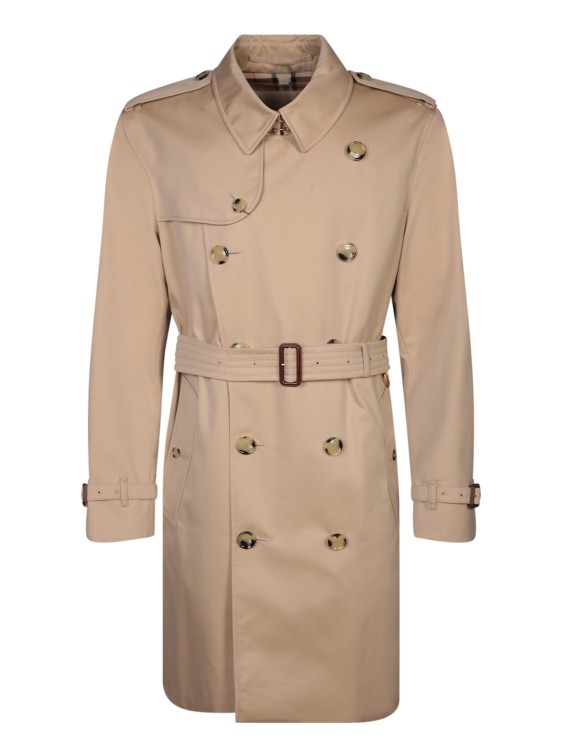 Burberry Cotton Trench In Brown
