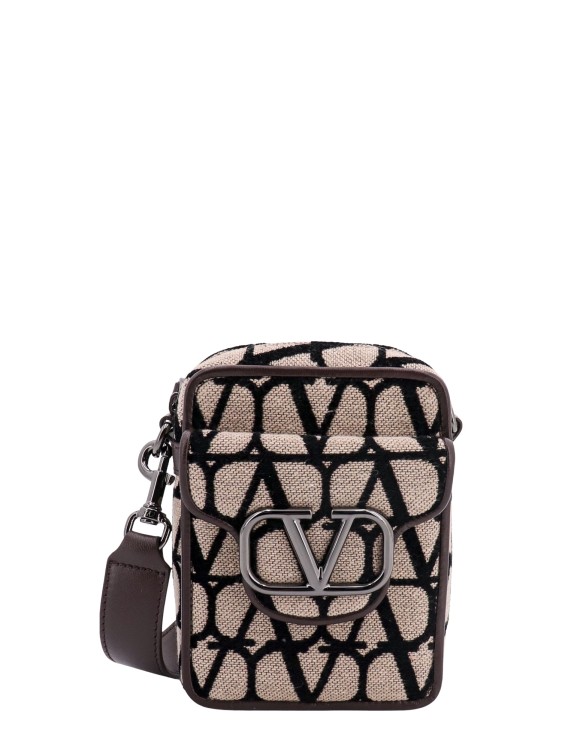 Shop Valentino Toile Iconographe Shoulder Bag In Black