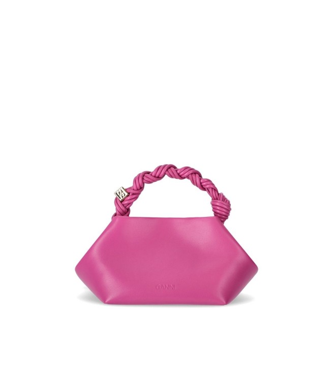 Shop Ganni Bou Fuchsia Handbag In Pink
