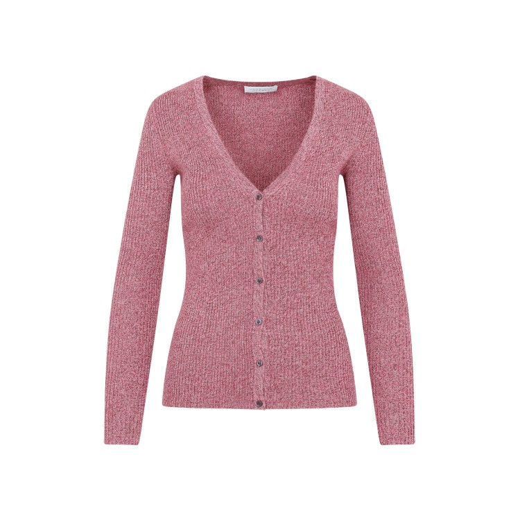 Shop Gabriela Hearst Sayra Blum Blush Multi Cashmere Cardigan In Pink