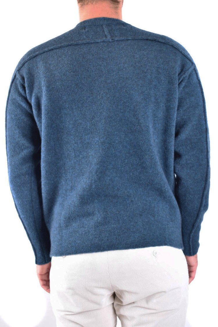 Isabel Benenato Petroleum Knit Sweater In Green