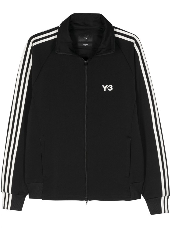 Shop Y-3 3-stripes Logo Zipped Jacket In Black