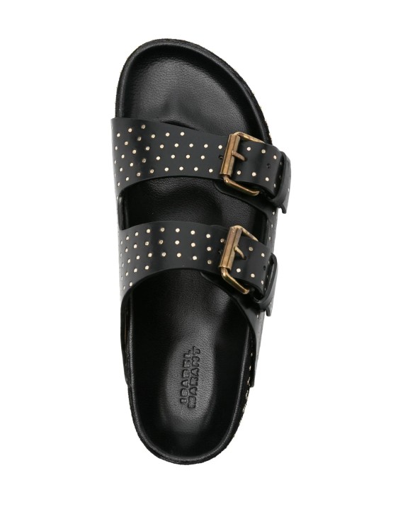 Shop Isabel Marant Black Studded Slippers