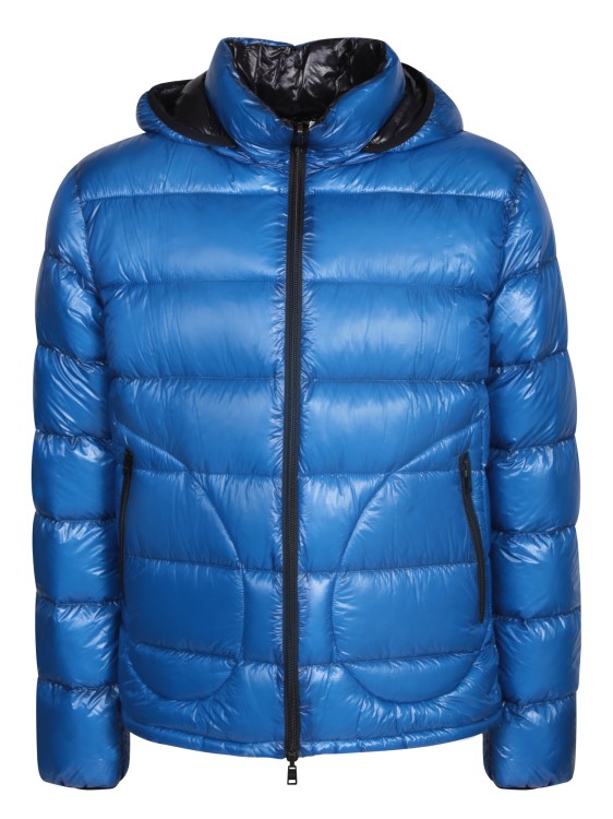 Herno High Neck Down Jacket In Blue