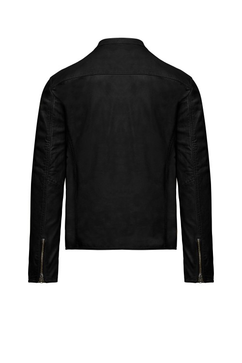Shop Bomboogie Black Leather Jacket