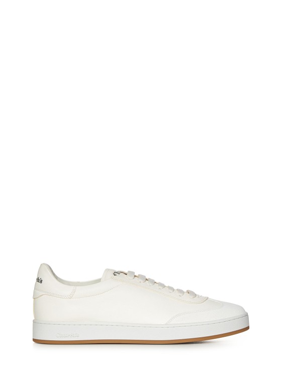 Shop Church's Low-top Ivory Deerskin Sneakers In White