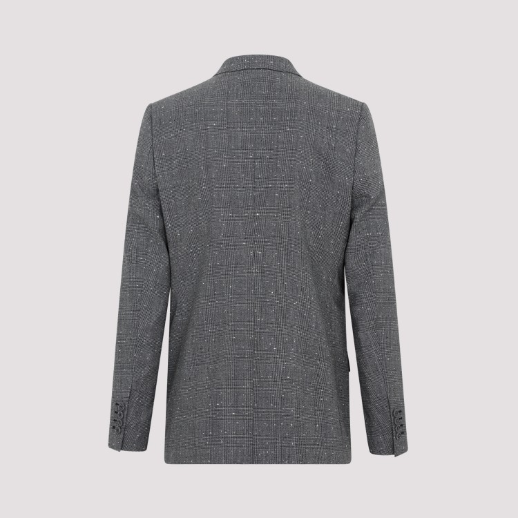 Shop Dior Grey Virgin Wool Jacket