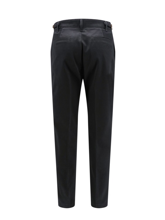Shop Versace Informal Cotton Trouser In Black